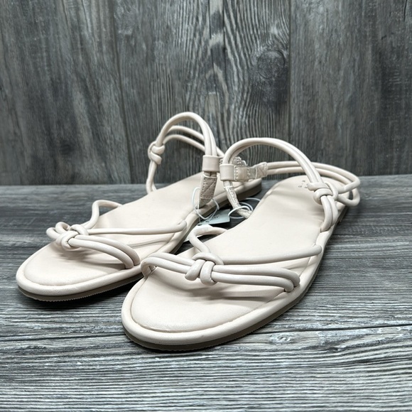 Women's Lara Ankle Strap Sandals - A New Day Off White - Picture 4 of 7